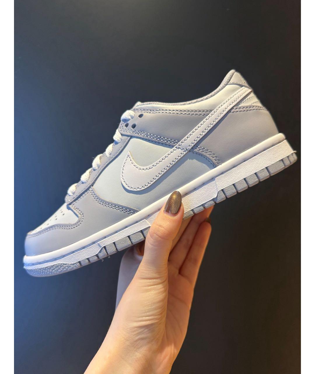 NIKE Серые кожаные кроссовки, фото 2