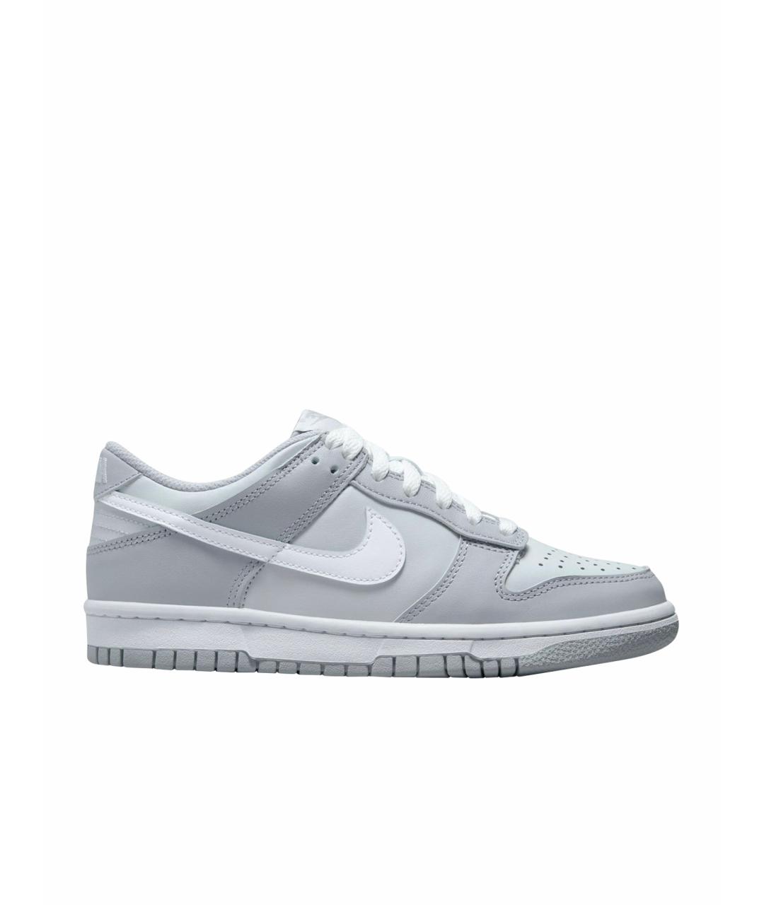 NIKE Серые кожаные кроссовки, фото 1