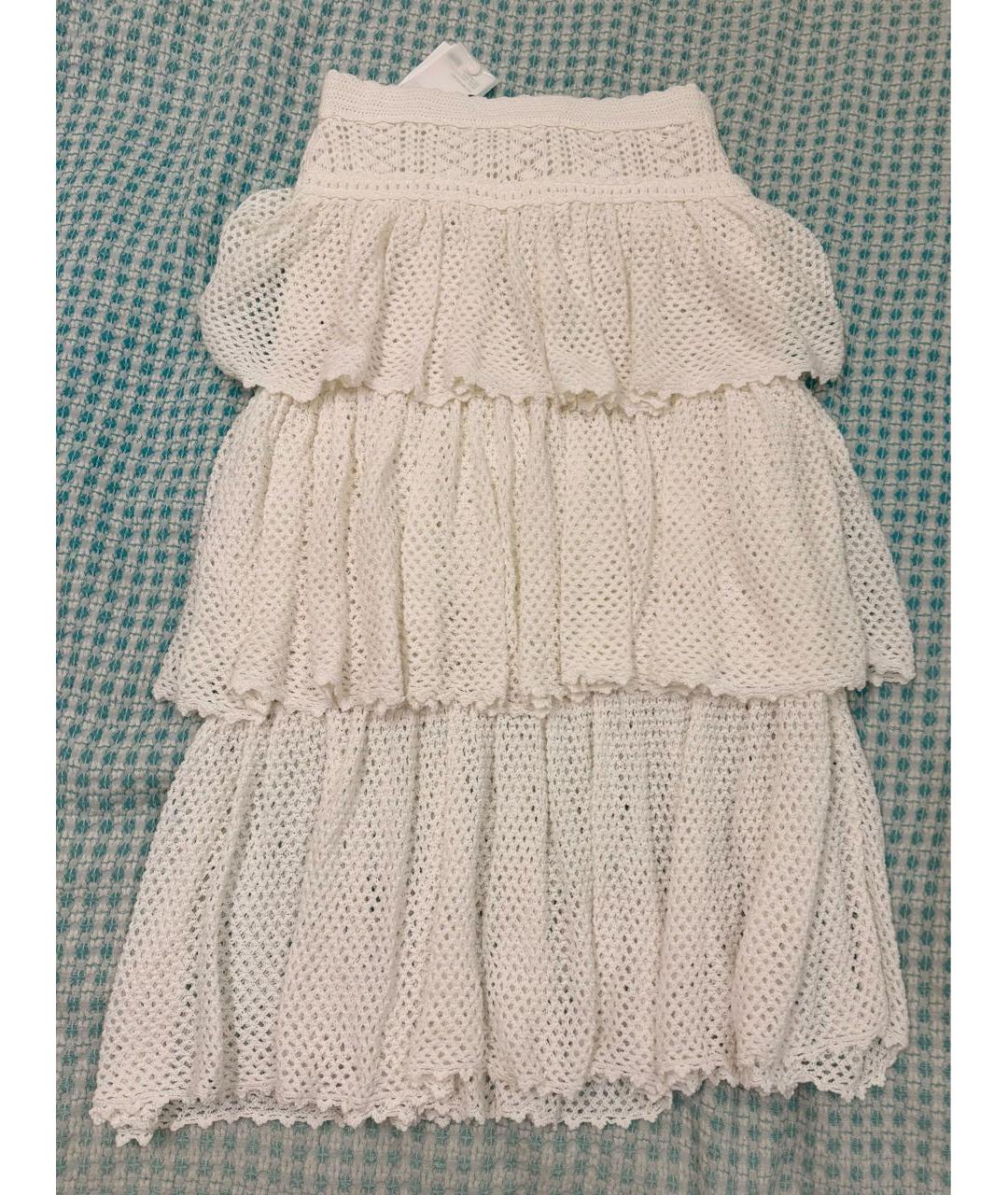 ZIMMERMANN Белая хлопковая юбка макси, фото 2