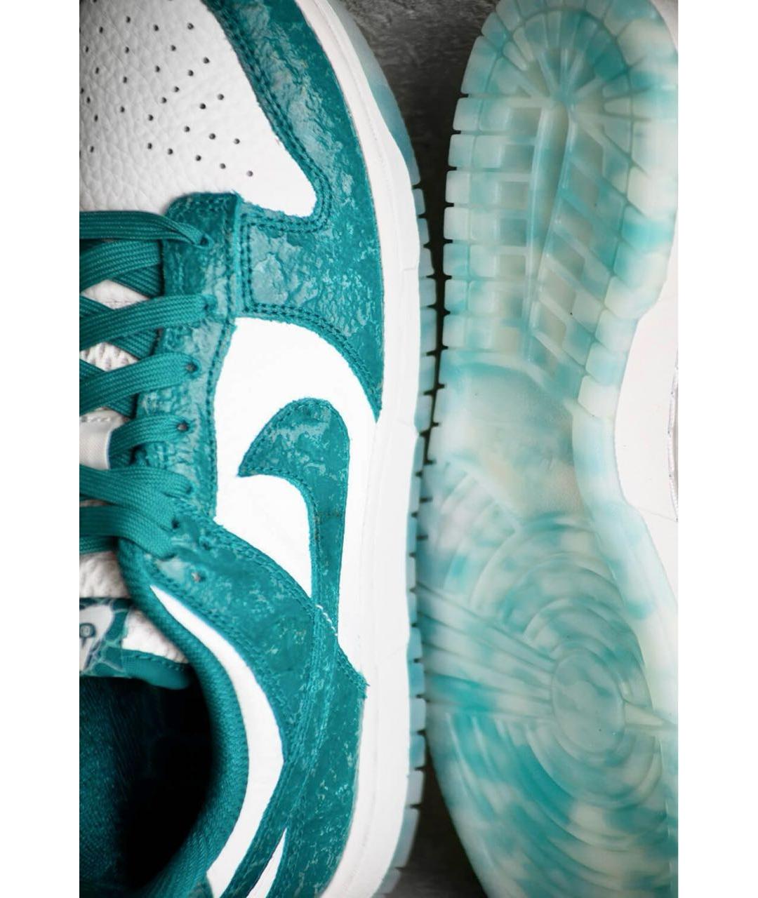 NIKE Синие кожаные кроссовки, фото 7