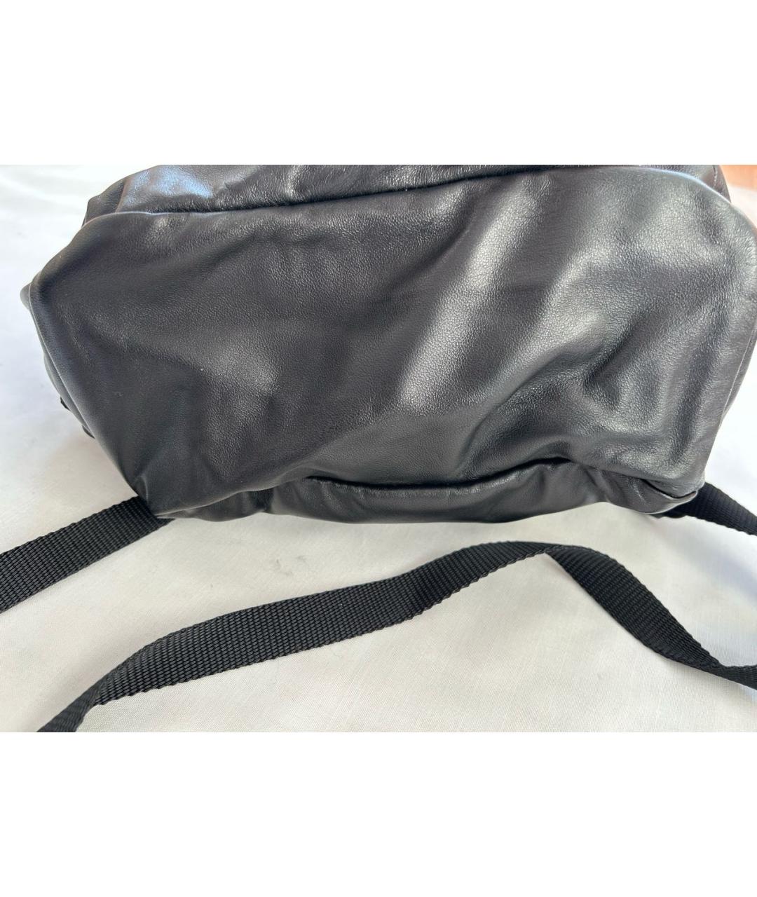 BALENCIAGA Черный кожаный рюкзак, фото 7