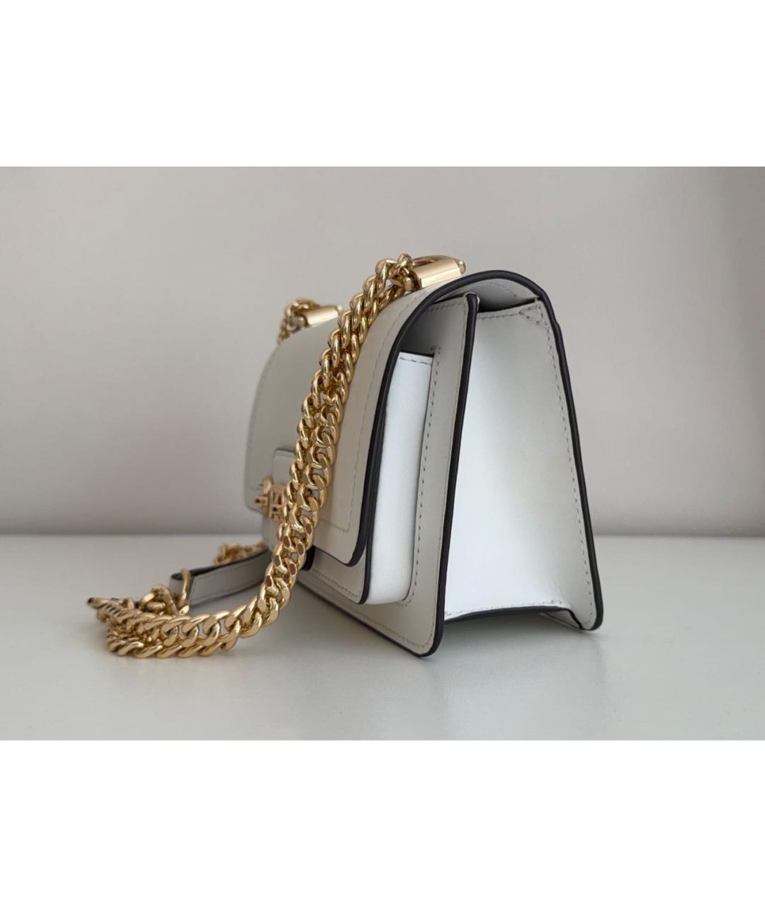MICHAEL KORS Белая кожаная сумка через плечо, фото 3