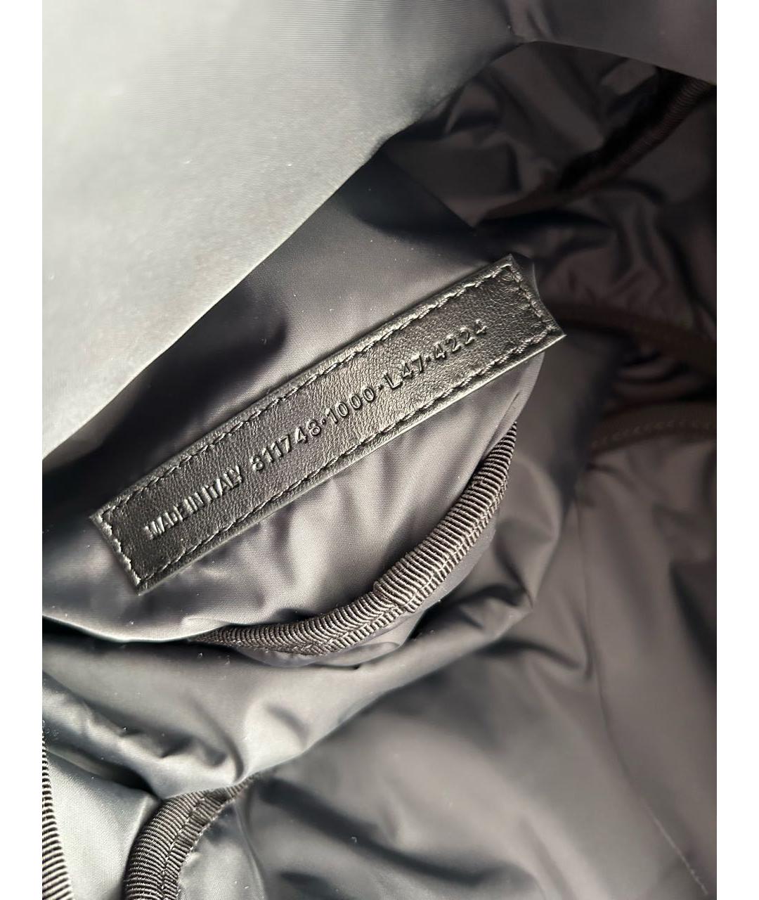 BALENCIAGA Черный кожаный рюкзак, фото 5