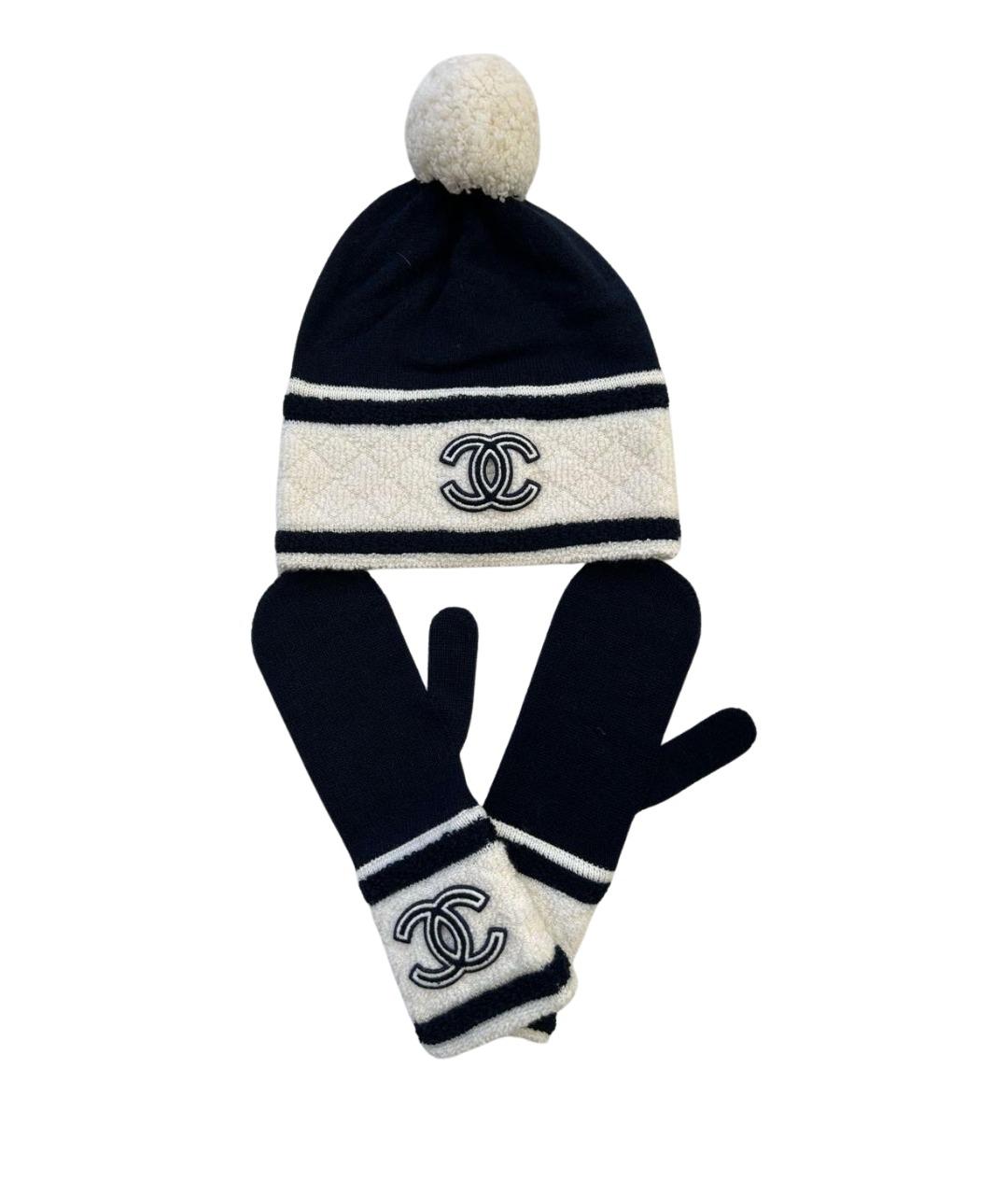 CHANEL Синяя кашемировая шапка, фото 1