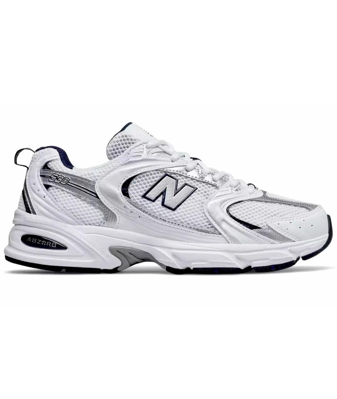 NEW BALANCE Белые текстильные кроссовки, фото 7