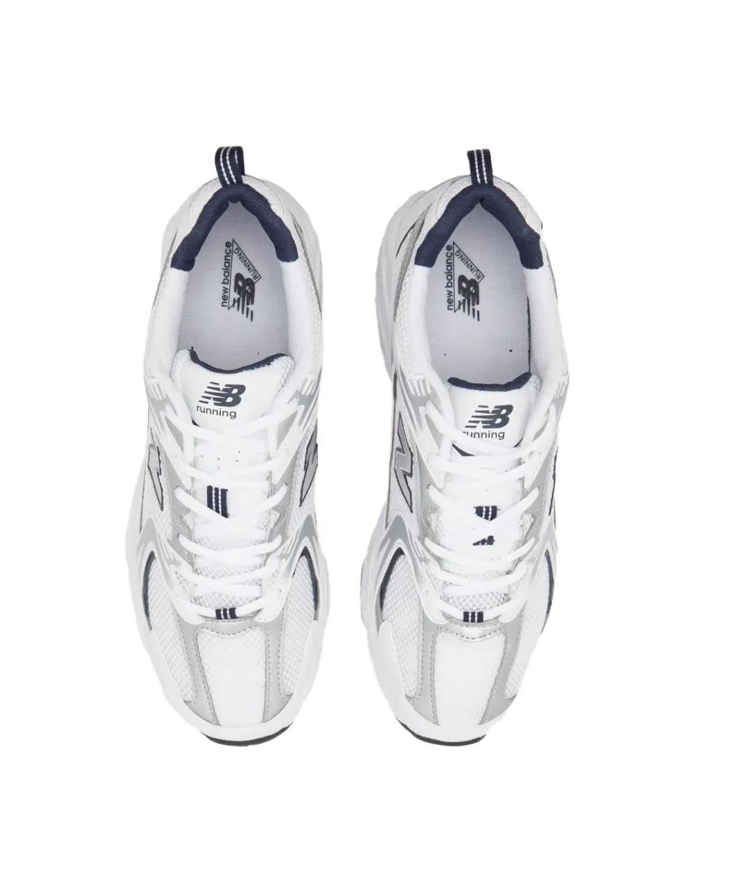 NEW BALANCE Белые текстильные кроссовки, фото 3