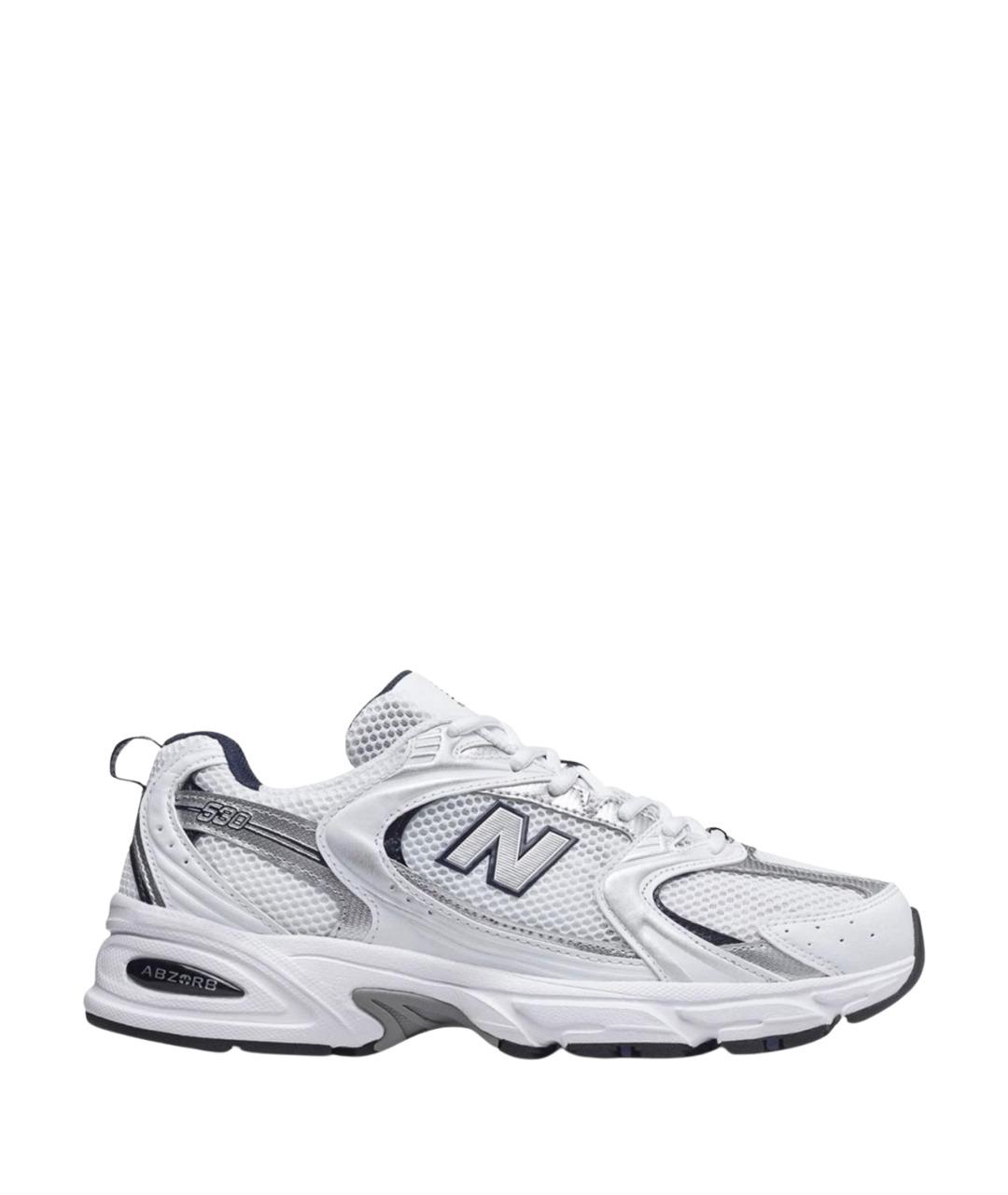 NEW BALANCE Белые текстильные кроссовки, фото 1