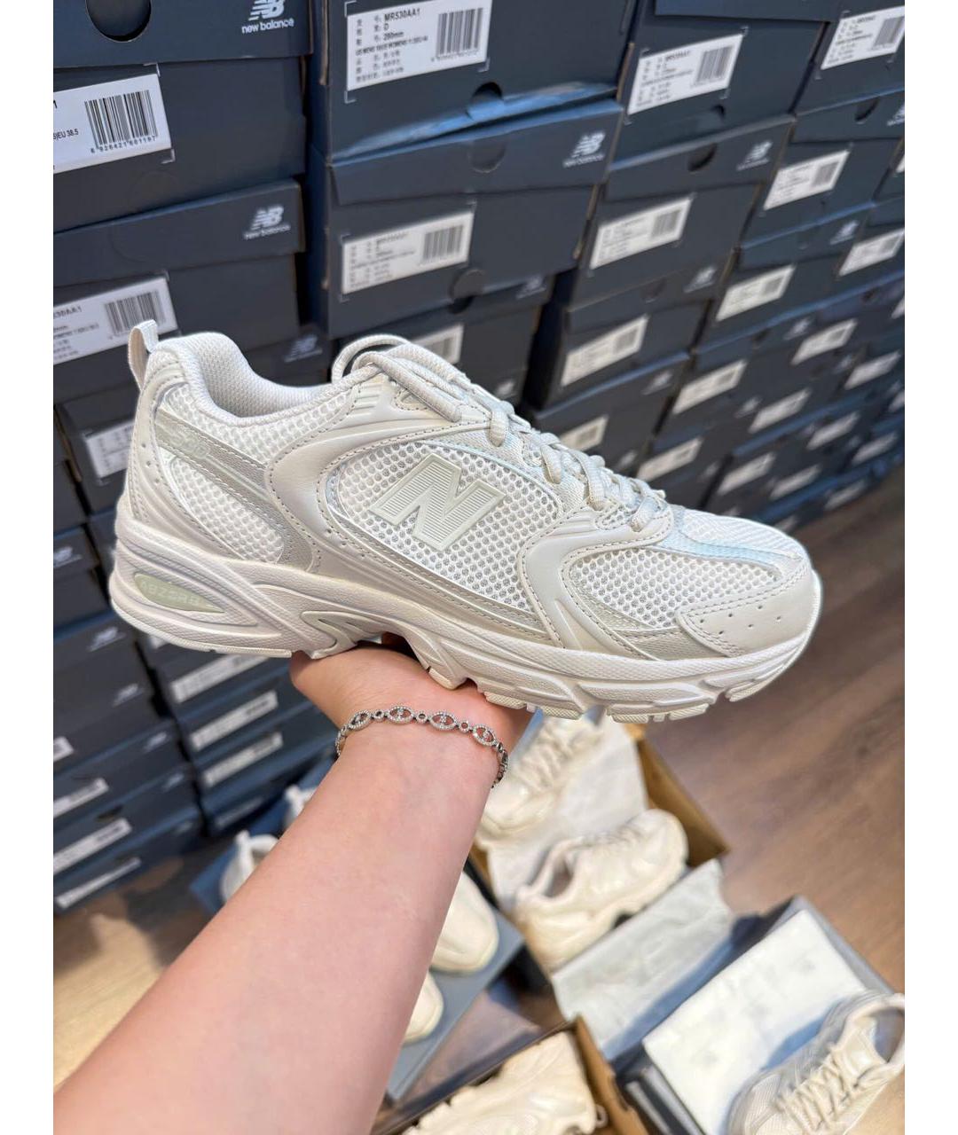 NEW BALANCE Бежевые текстильные кроссовки, фото 4