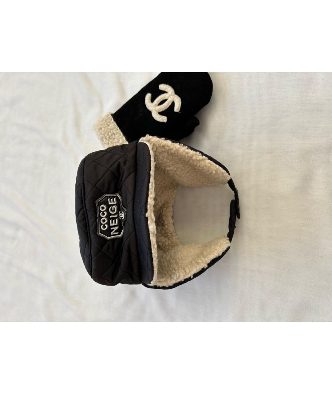 CHANEL Черная шапка, фото 8