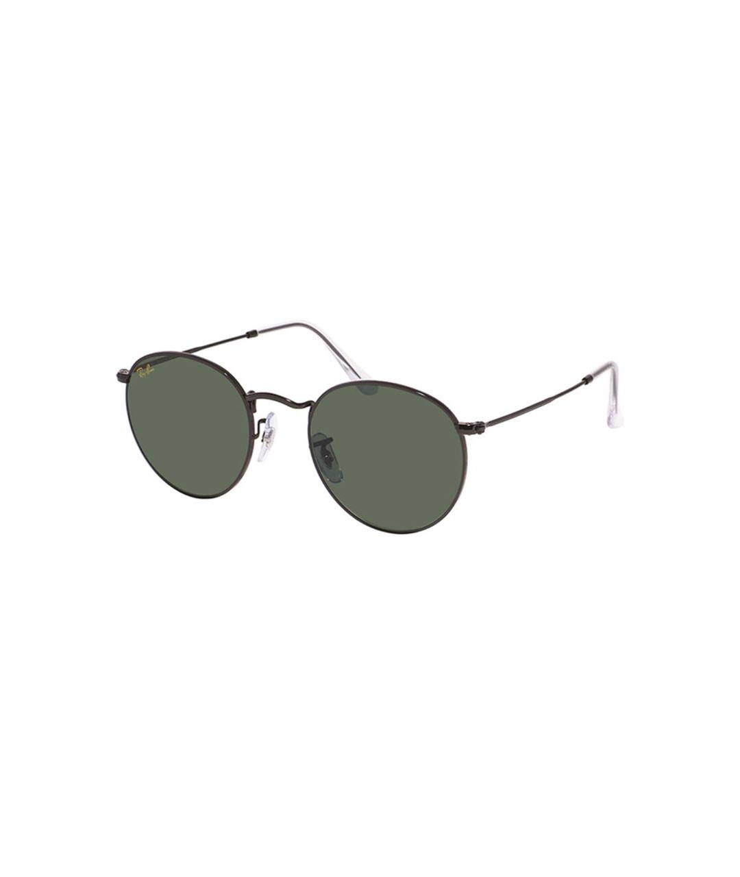 RAY BAN Черные металлические солнцезащитные очки, фото 2