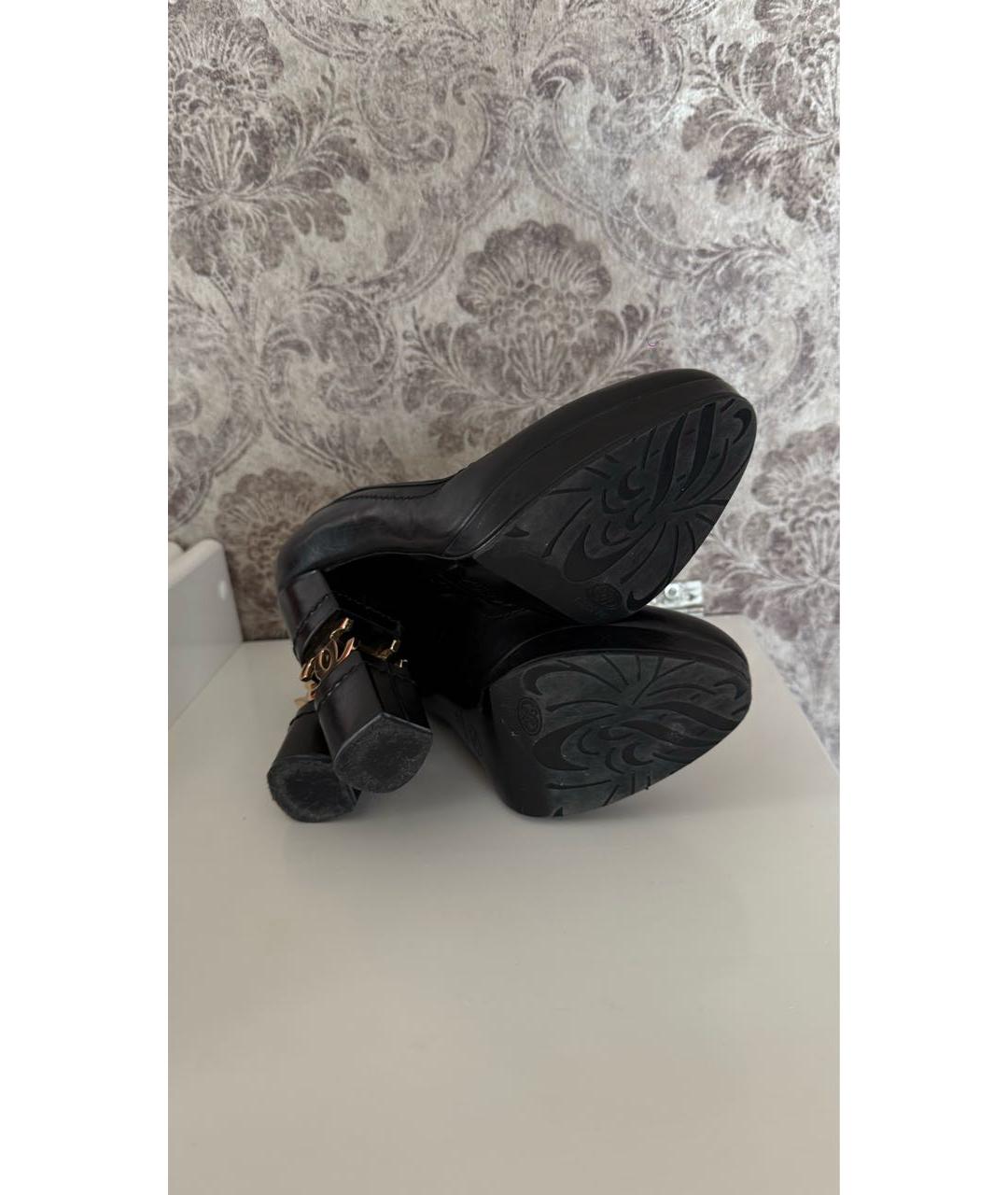 CHANEL Черные кожаные туфли, фото 6