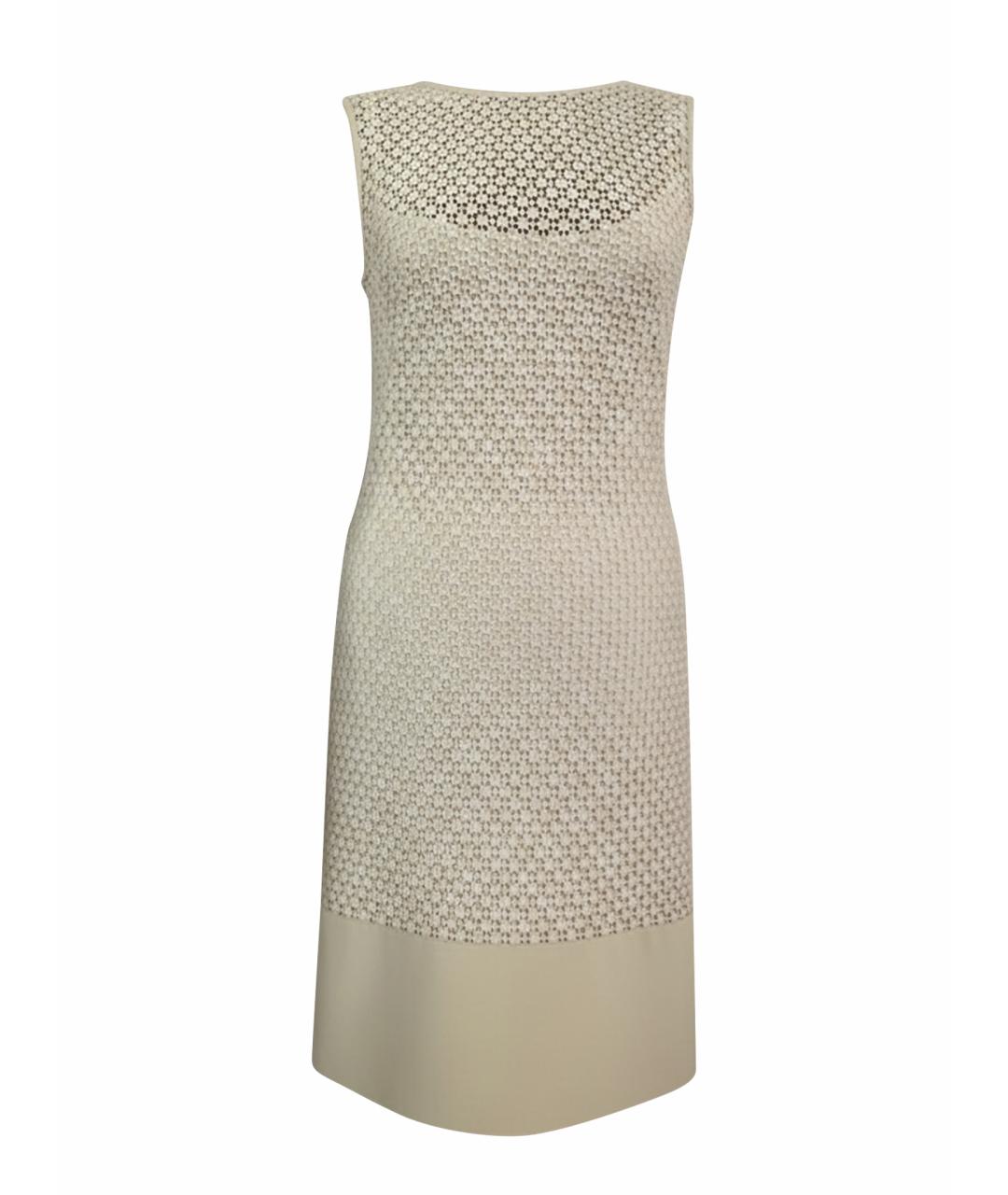 AKRIS Бежевое коктейльное платье, фото 1