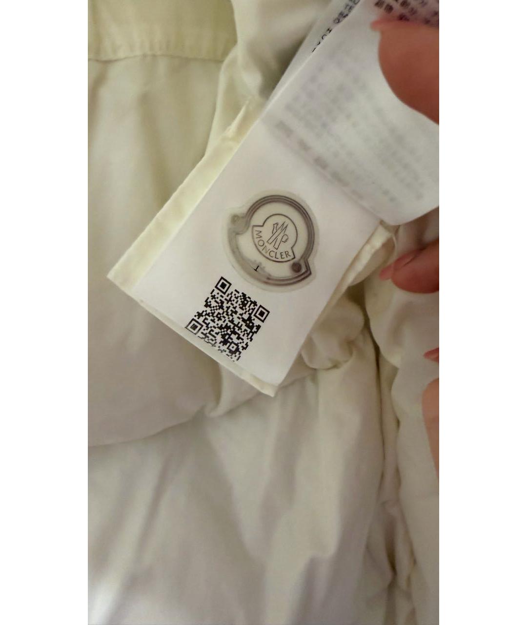MONCLER Белый пуховик, фото 5