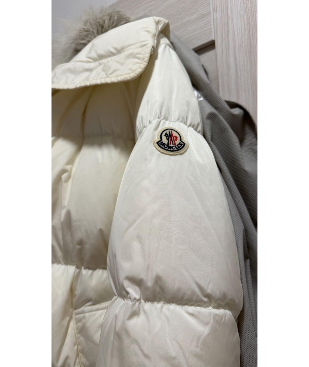 MONCLER Белый пуховик, фото 3
