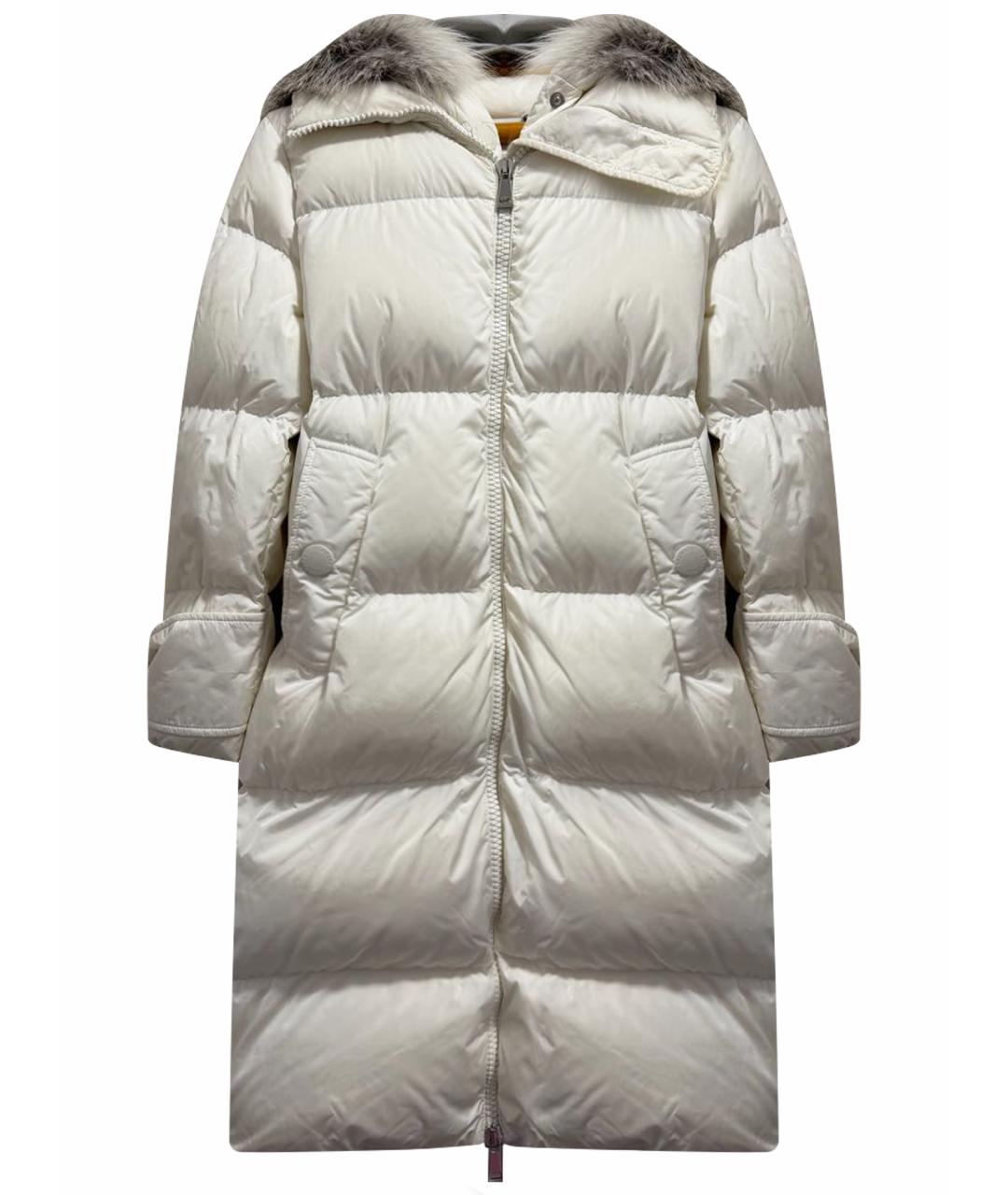 MONCLER Белый пуховик, фото 1
