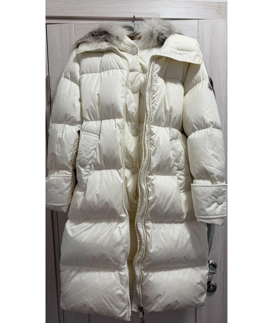 MONCLER Белый пуховик, фото 4