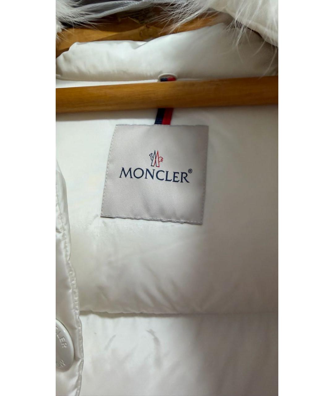 MONCLER Белый пуховик, фото 2