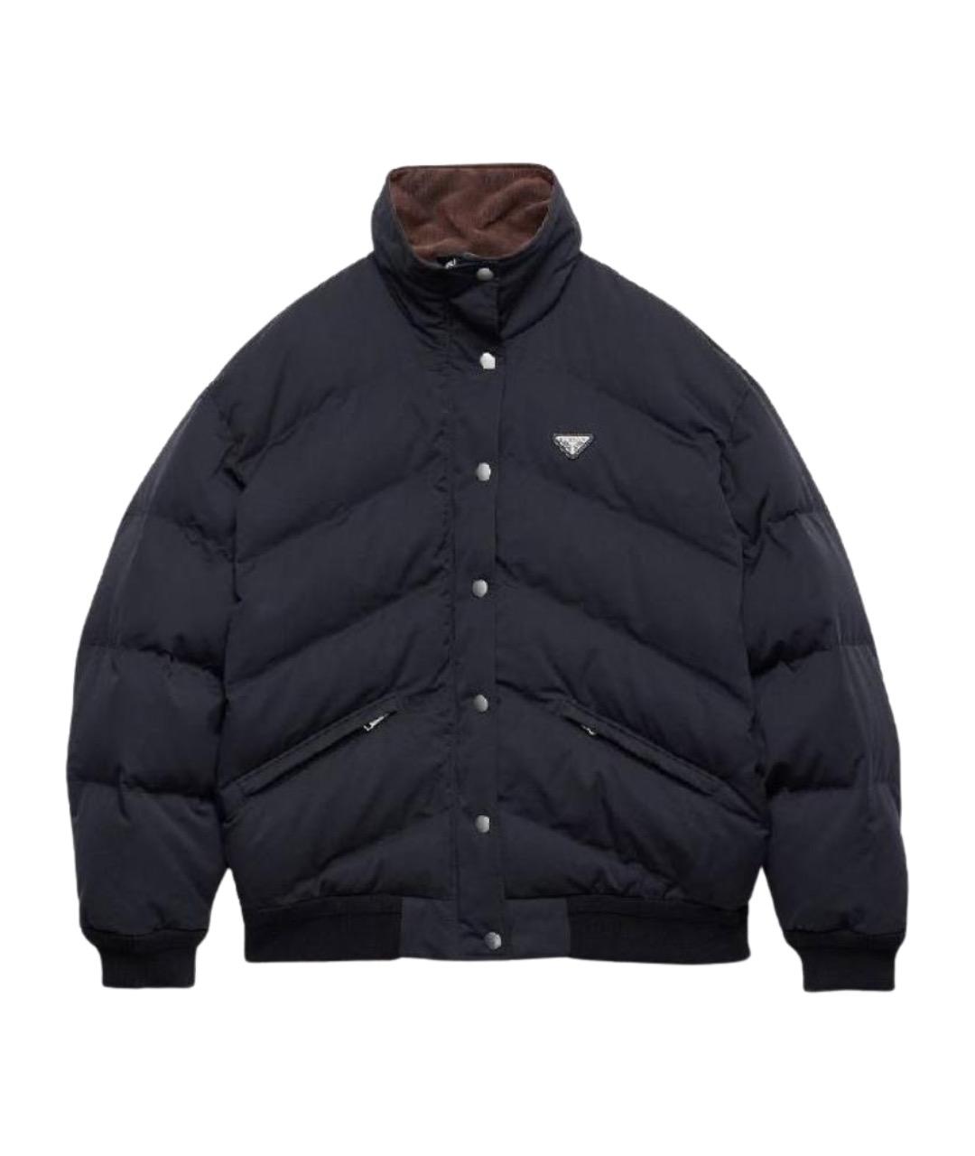 PRADA Черная полиамидовая куртка, фото 1