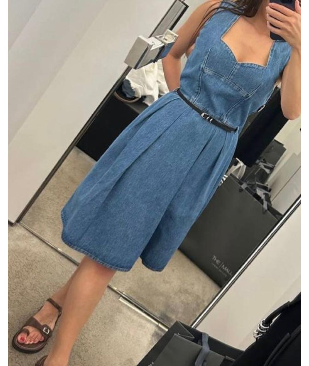 GIVENCHY Синий деним сарафан, фото 5