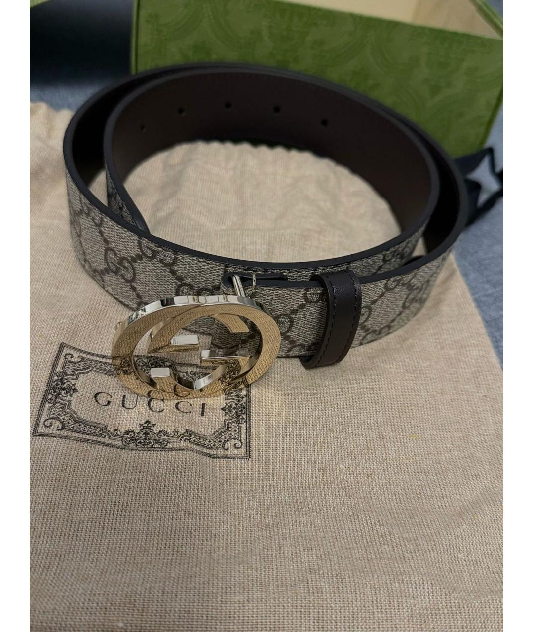 GUCCI Бежевый ремень, фото 3