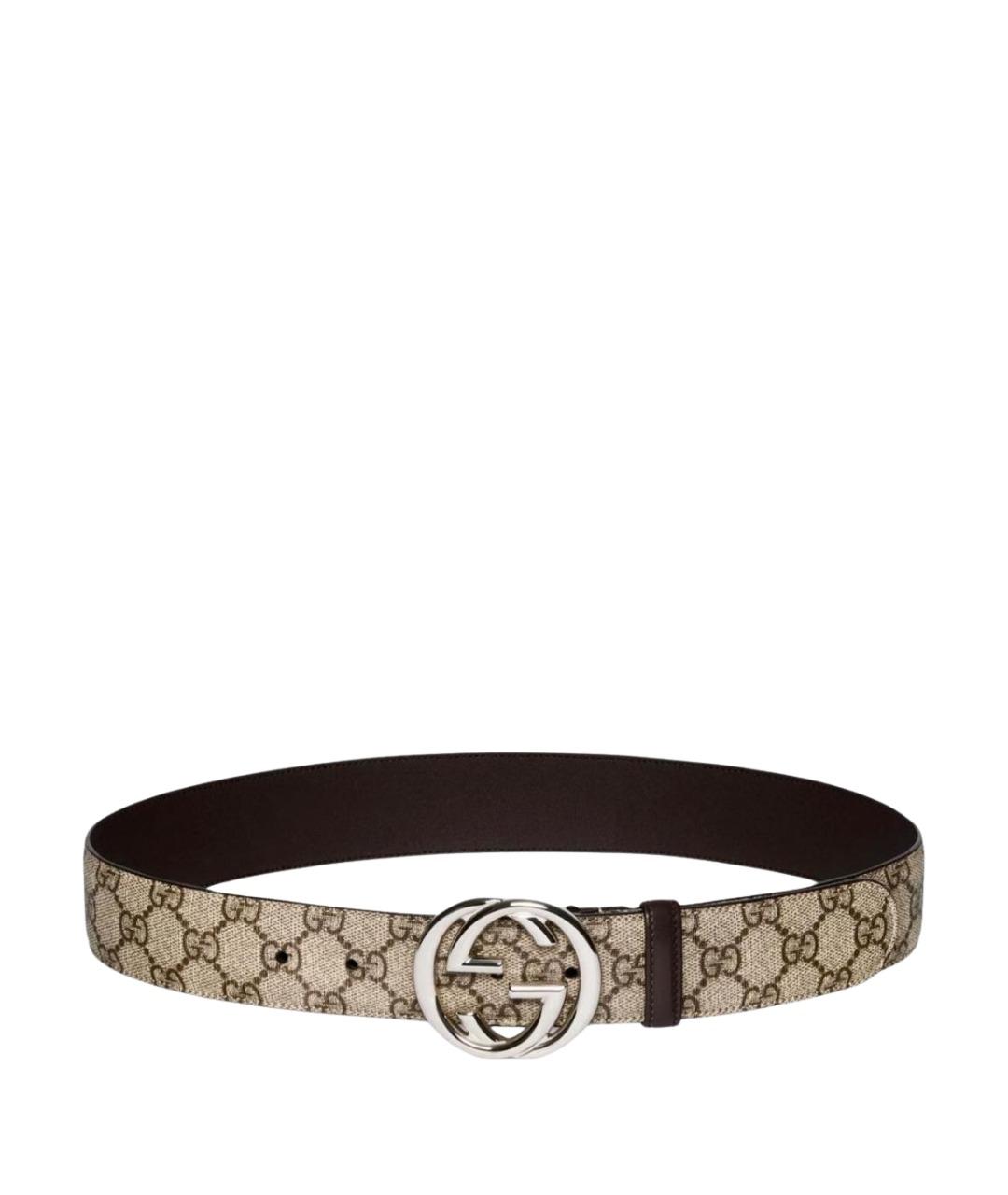 GUCCI Бежевый ремень, фото 1