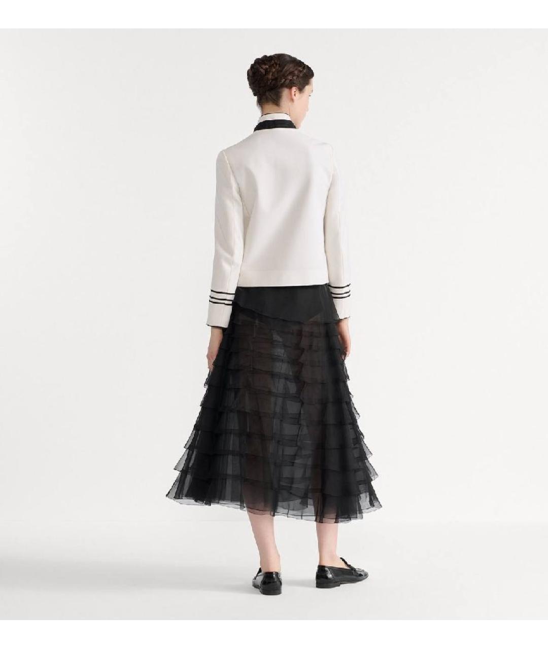 CHRISTIAN DIOR Белый шерстяной жакет/пиджак, фото 4