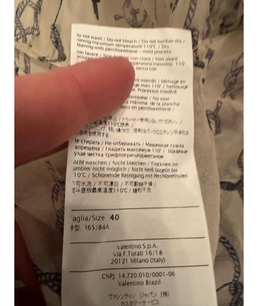 RED VALENTINO Мульти шелковая блузы, фото 5