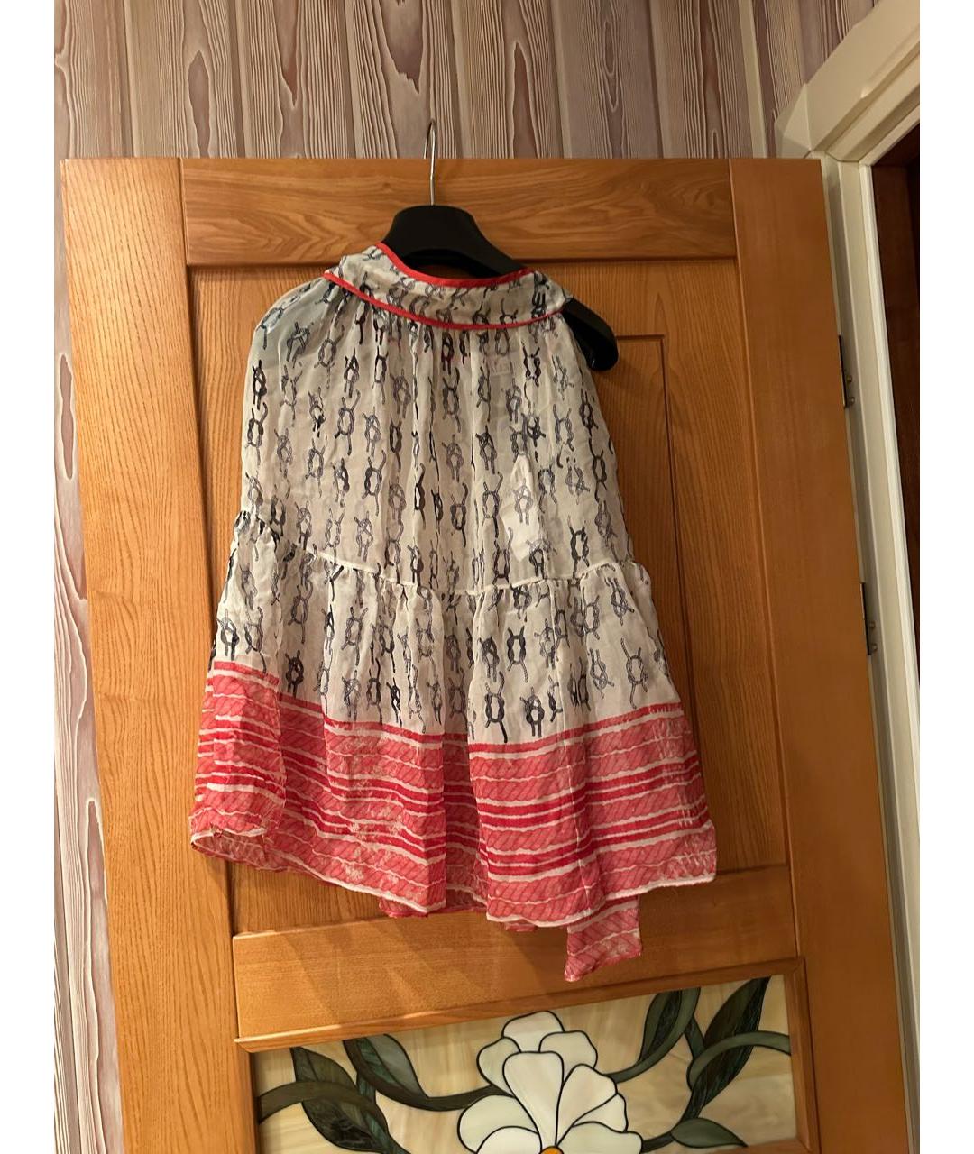 RED VALENTINO Мульти шелковая блузы, фото 2