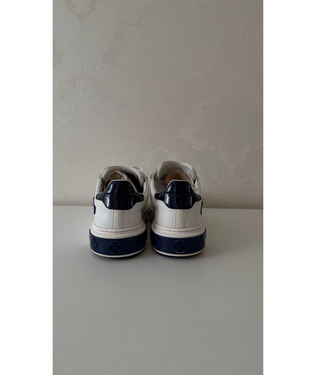 LOUIS VUITTON Белые кожаные кеды, фото 4