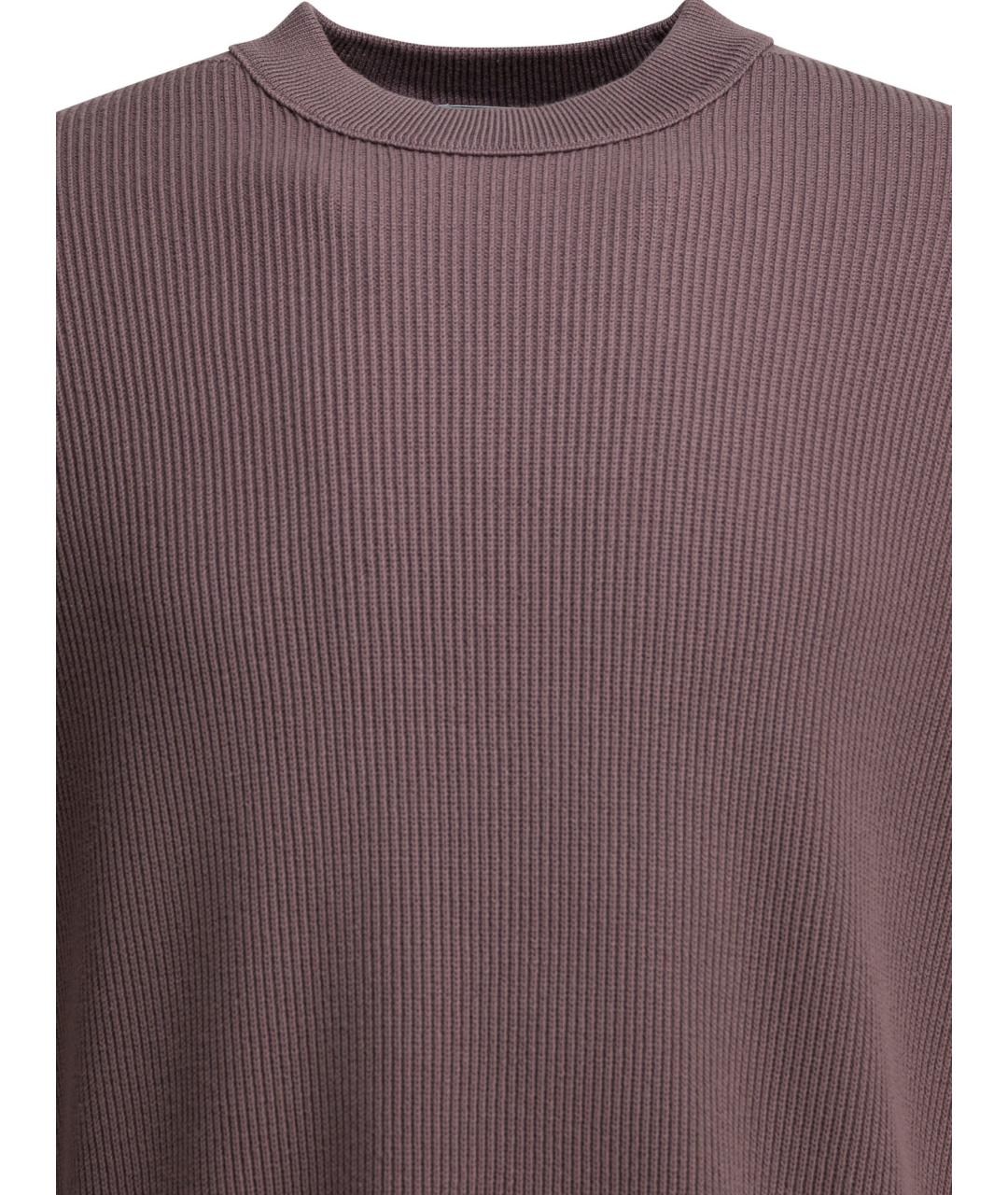 STONE ISLAND Фиолетовый хлопковый джемпер / свитер, фото 3