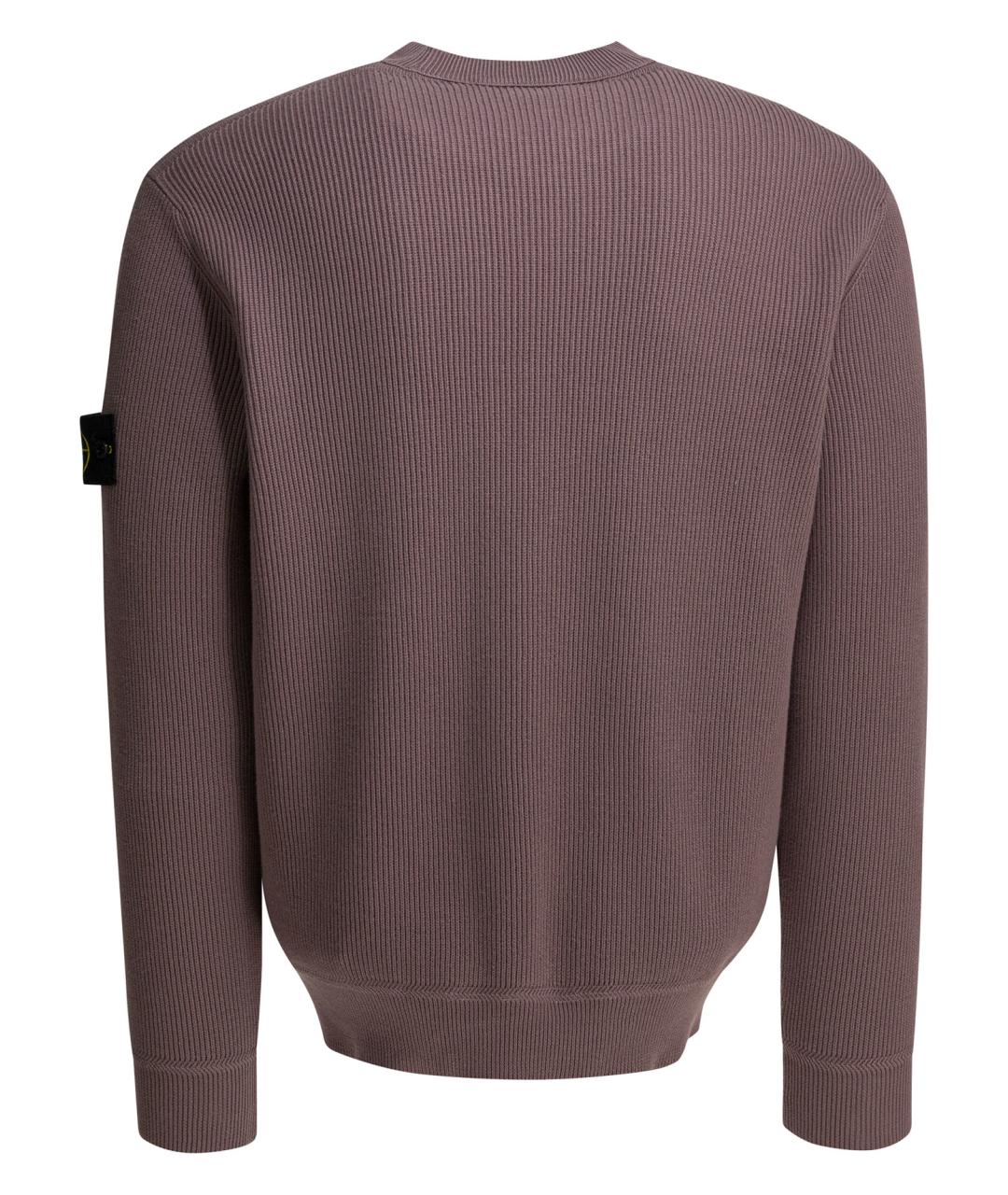 STONE ISLAND Фиолетовый хлопковый джемпер / свитер, фото 2