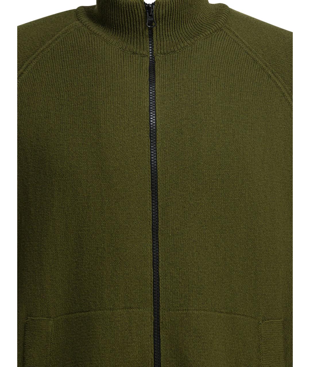 STONE ISLAND Зеленый хлопковый кардиган, фото 3