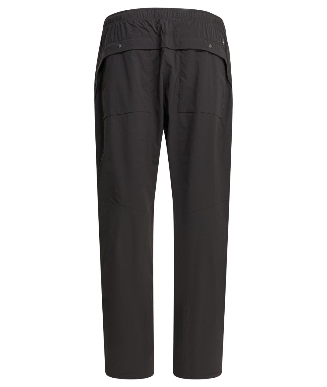 STONE ISLAND Черные хлопковые повседневные брюки, фото 2