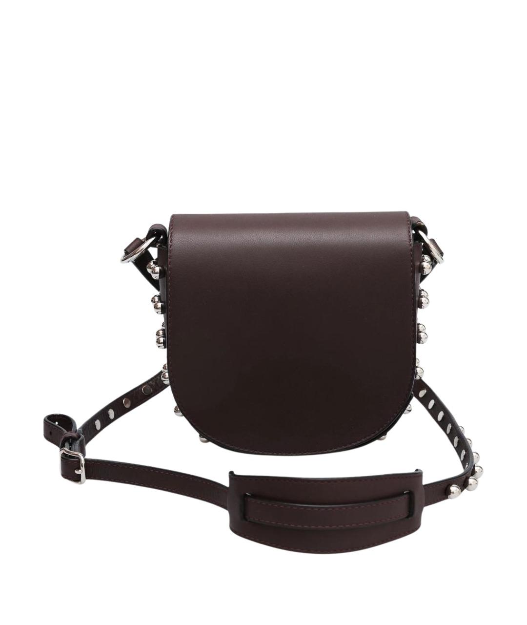 ALEXANDER WANG Бордовая кожаная сумка через плечо, фото 1