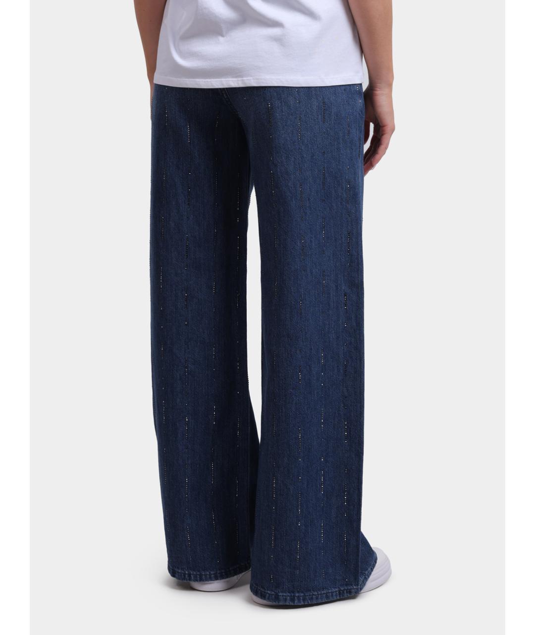 LIU JO Темно-синие прямые джинсы, фото 6