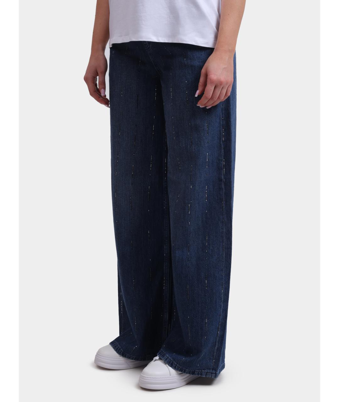 LIU JO Темно-синие прямые джинсы, фото 4