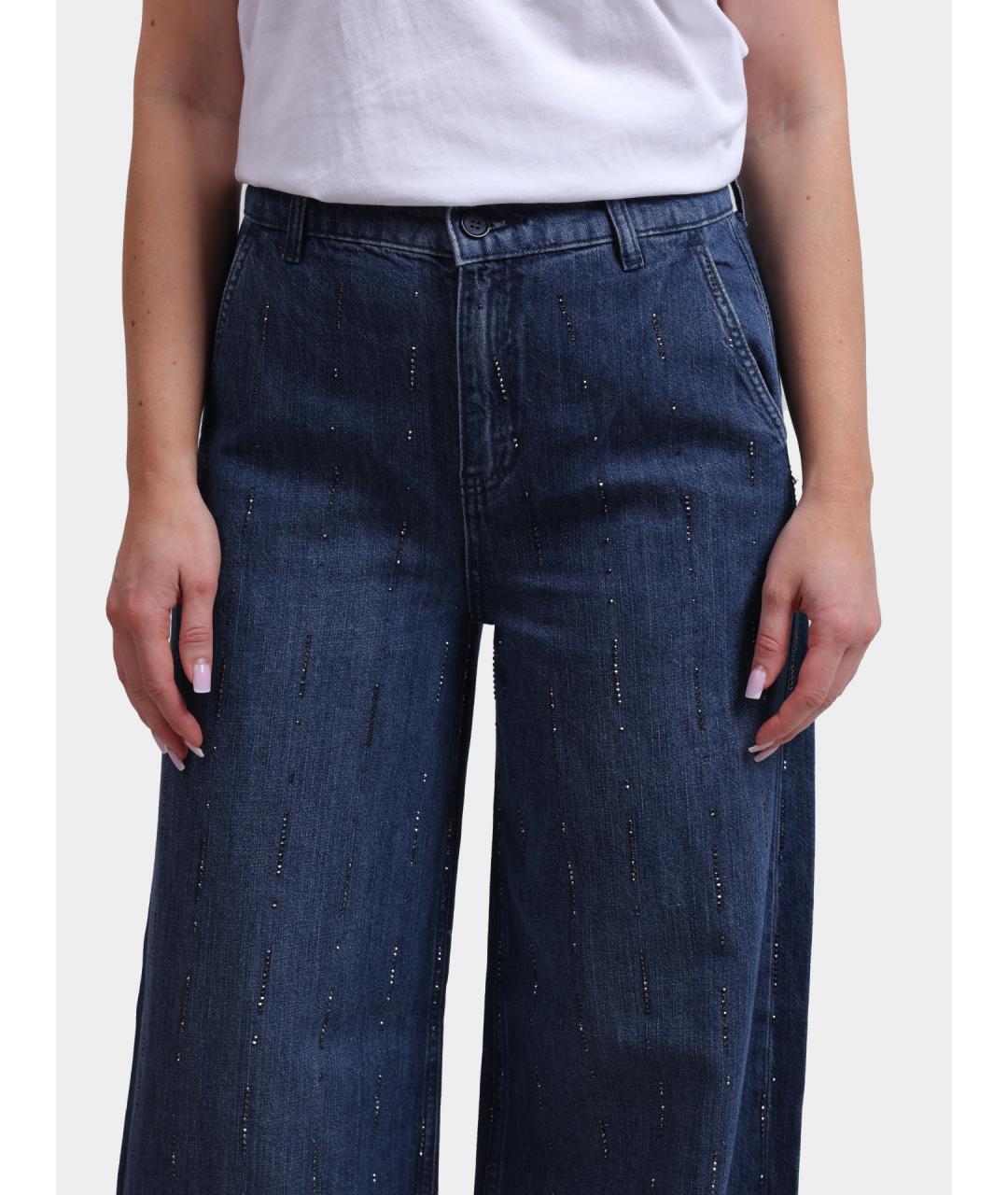 LIU JO Темно-синие прямые джинсы, фото 5
