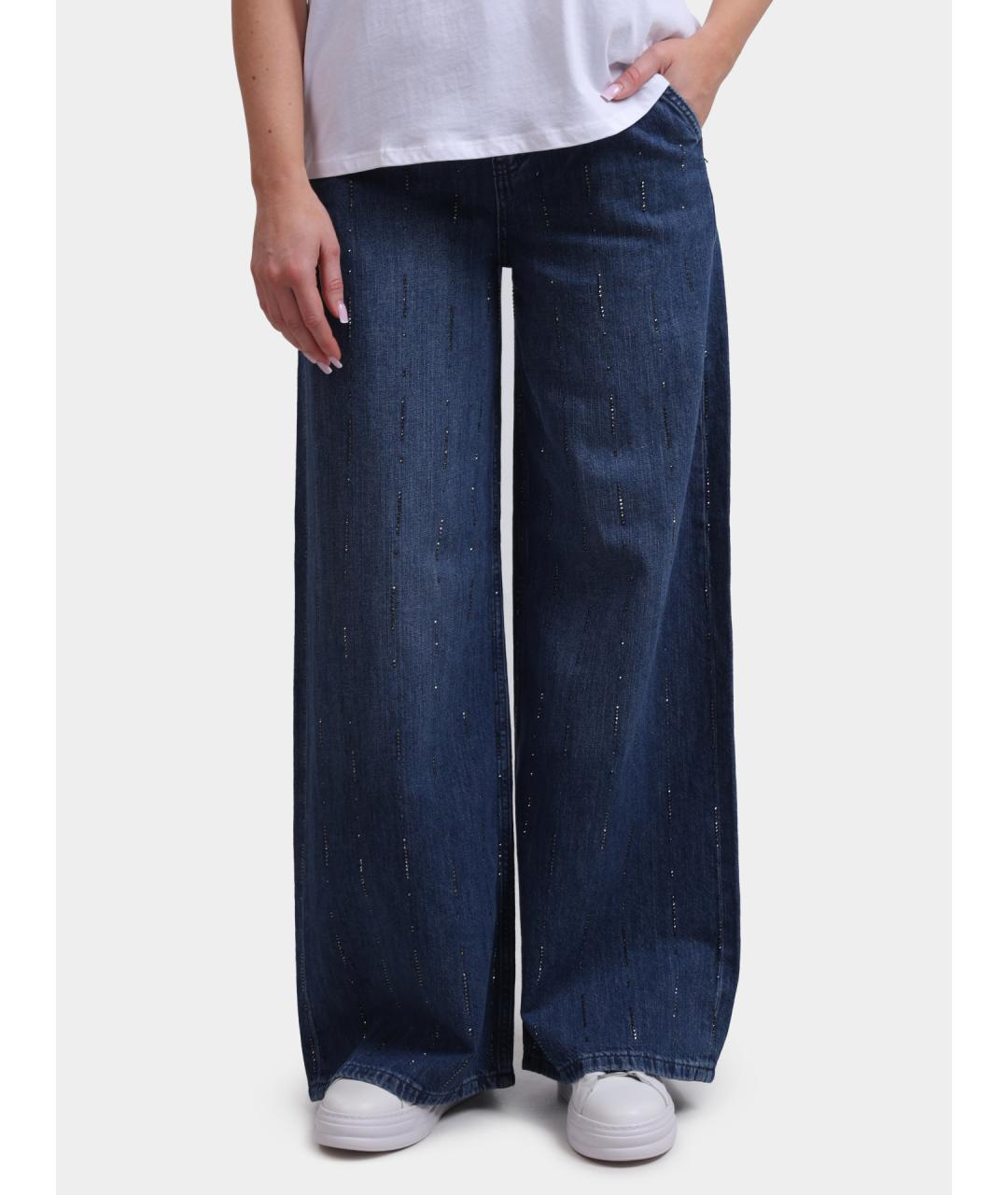 LIU JO Темно-синие прямые джинсы, фото 2