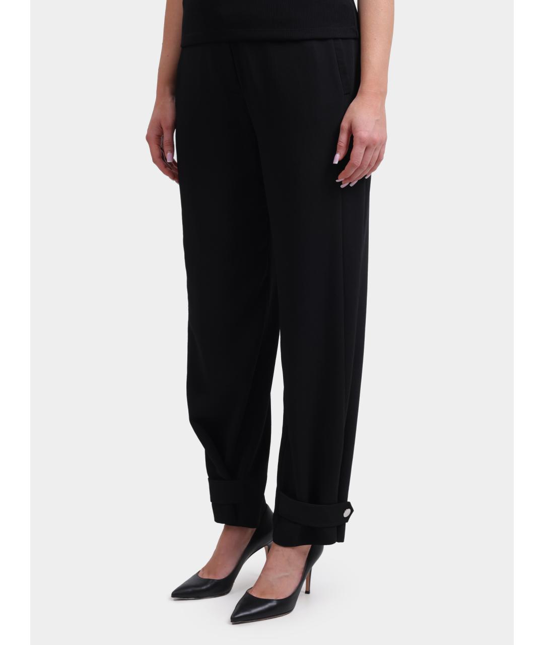 LIU JO Черные прямые брюки, фото 3