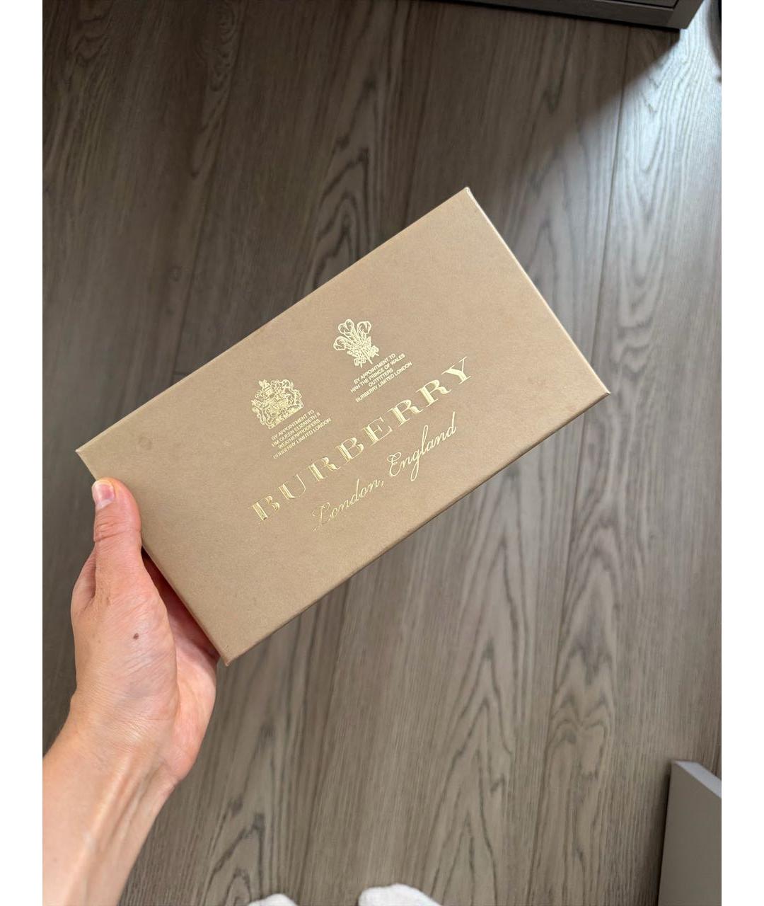 BURBERRY Темно-синий кожаный кошелек, фото 6