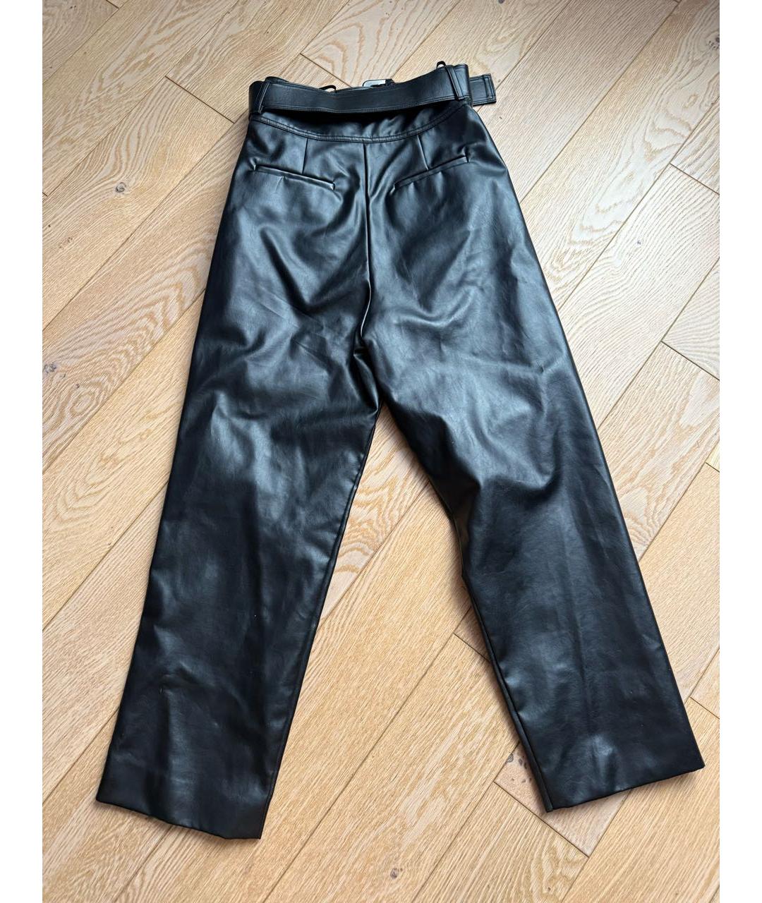 SELF-PORTRAIT Черные полиуретановые кюлоты, фото 2