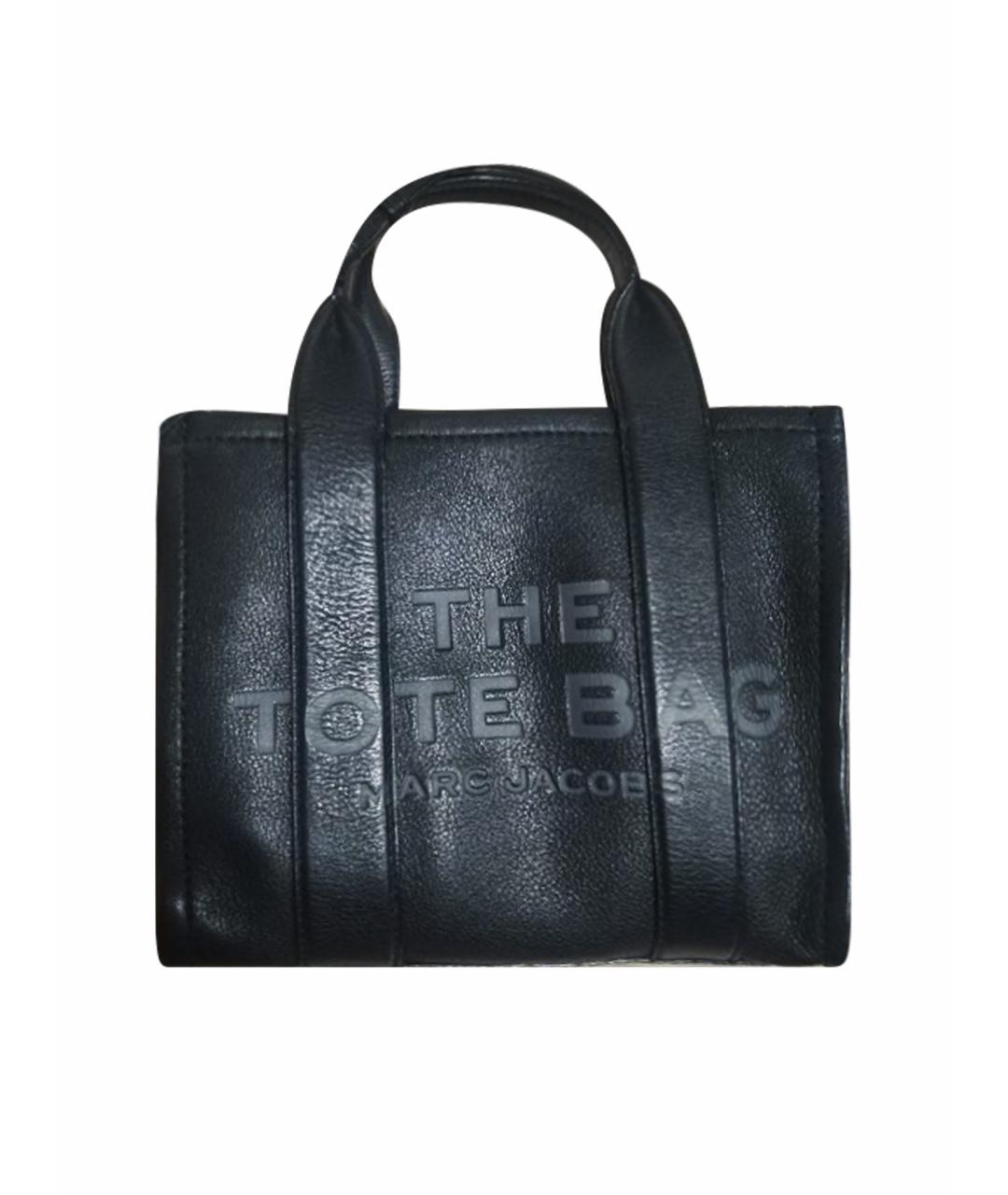 MARC JACOBS Черная кожаная сумка тоут, фото 1