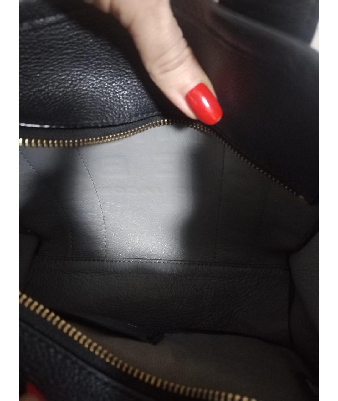 MARC JACOBS Черная кожаная сумка тоут, фото 7