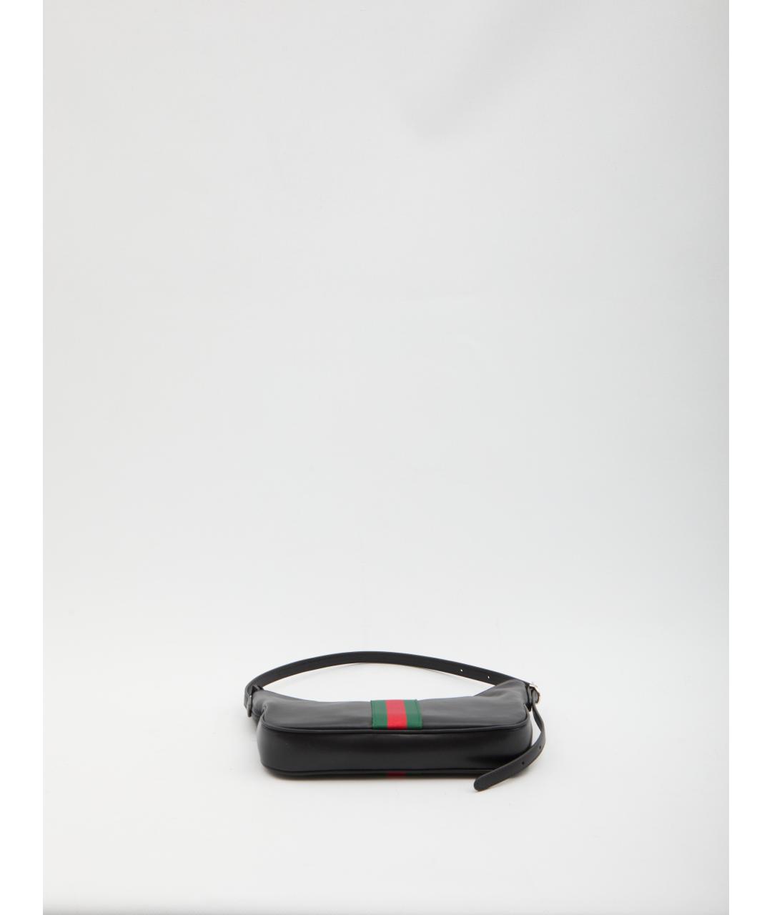 GUCCI Черная кожаная сумка на плечо, фото 3