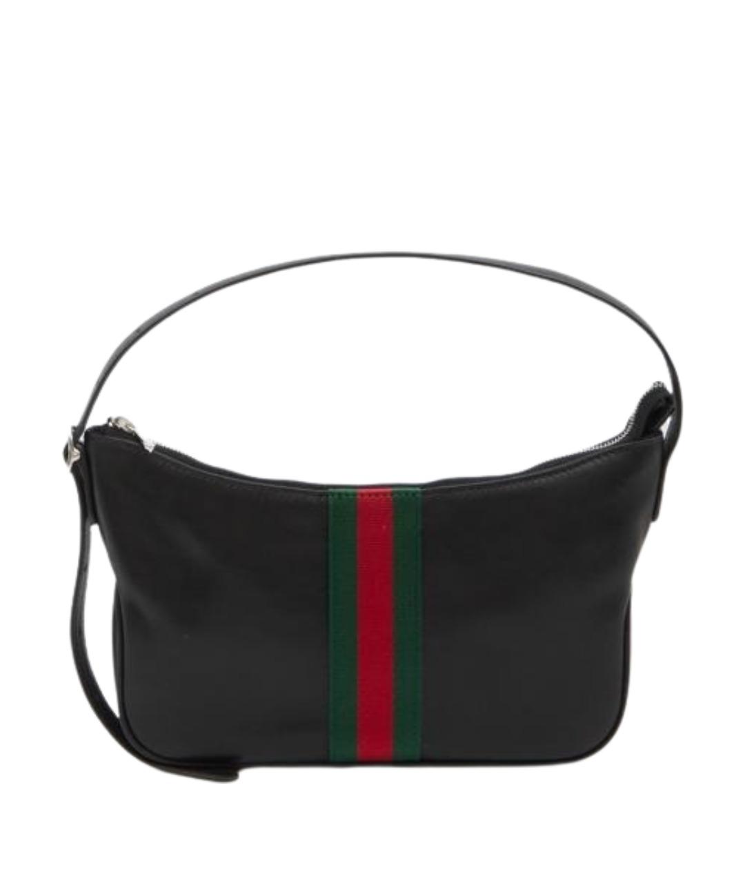 GUCCI Черная кожаная сумка на плечо, фото 1