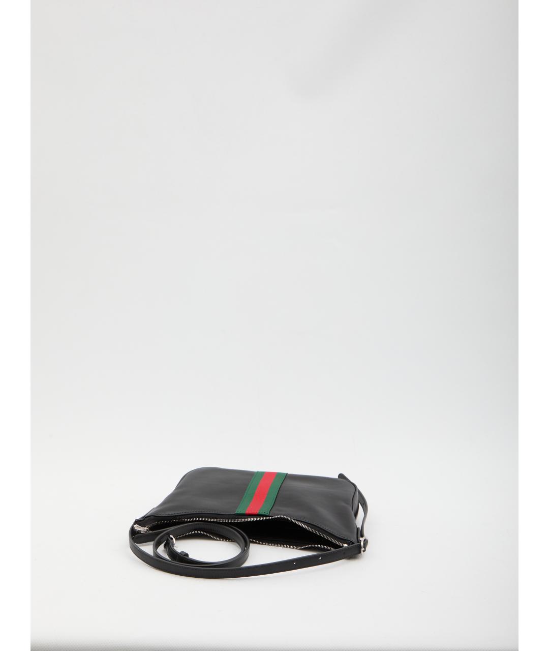 GUCCI Черная кожаная сумка на плечо, фото 4