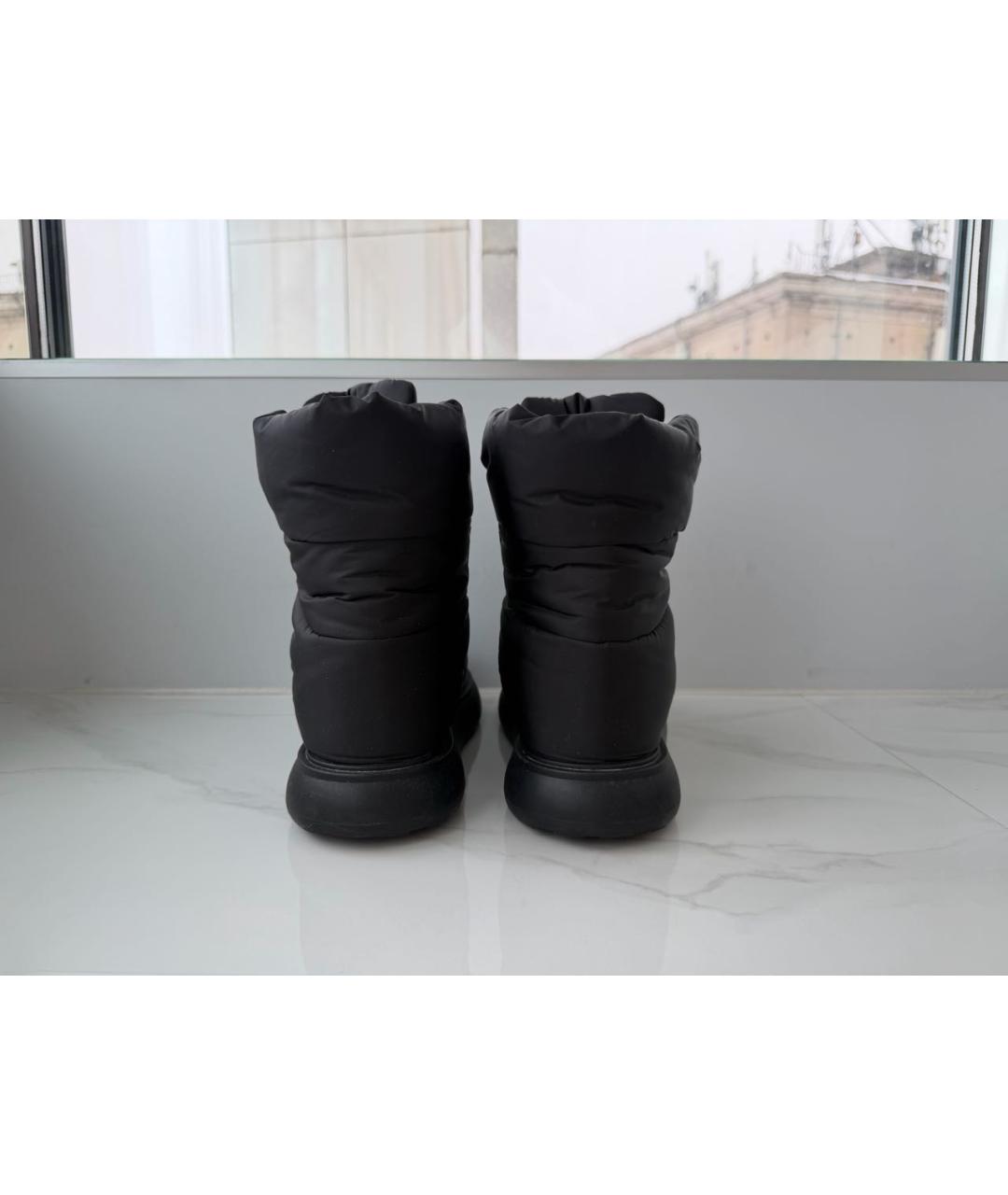 MONCLER Черные текстильные ботинки, фото 4