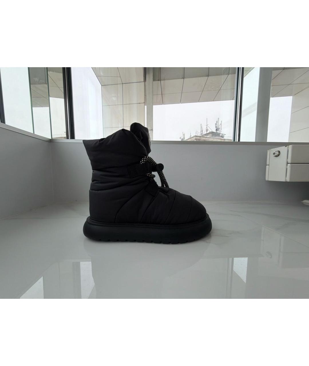 MONCLER Черные текстильные ботинки, фото 6