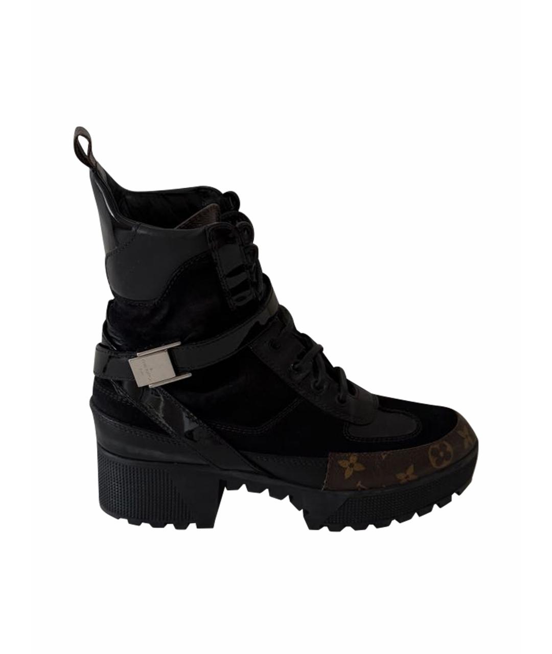 LOUIS VUITTON Черные ботинки, фото 1