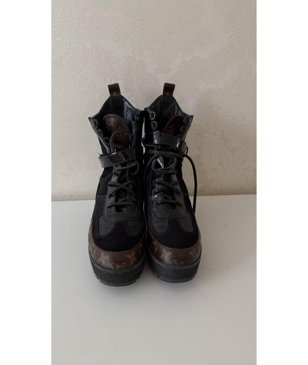 LOUIS VUITTON Черные ботинки, фото 2